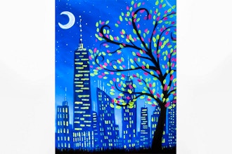 Paint Nite: Shimmering City (Ages 18+)
